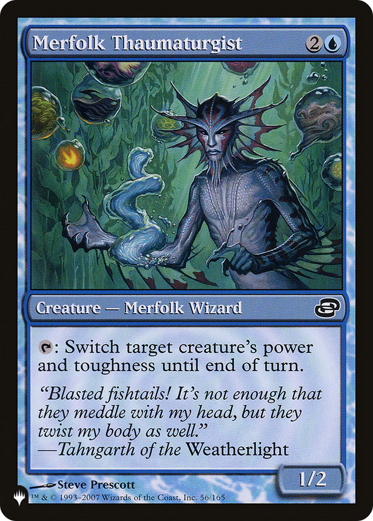 Merfolk Thaumaturgist: (colorshifted) (PLC-56)