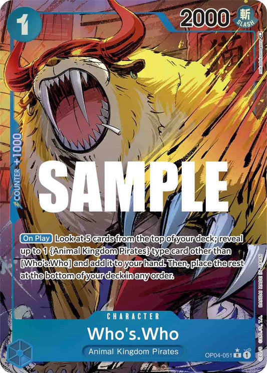 Who's.Who (Alternate Art) (OP04-051) Foil
