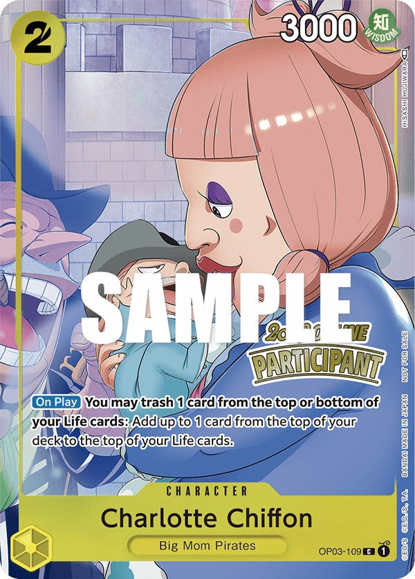 Charlotte Chiffon (Online Regional 2023) [Participant] [One Piece Promotion Cards] | Silver Goblin