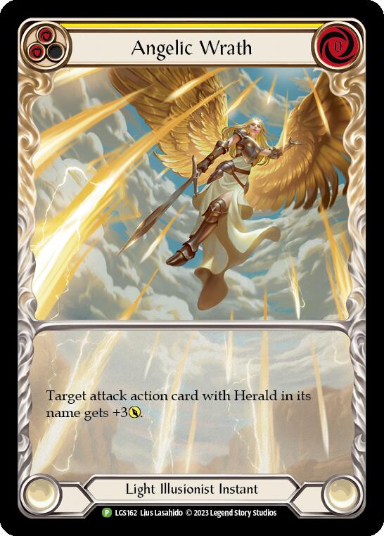 Angelic Wrath (Yellow) [LGS162] (Promo)  Rainbow Foil | Silver Goblin