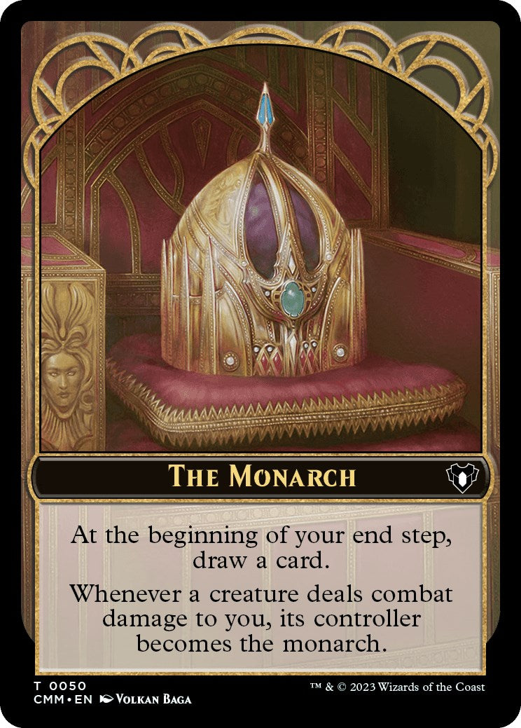 The Monarch // Emblem - Ob Nixilis of the Black Oath Double-Sided Token [Commander Masters Tokens] | Silver Goblin