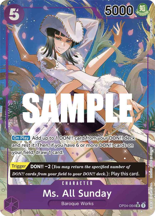 Ms. All Sunday (Alternate Art) (OP04-064) Foil