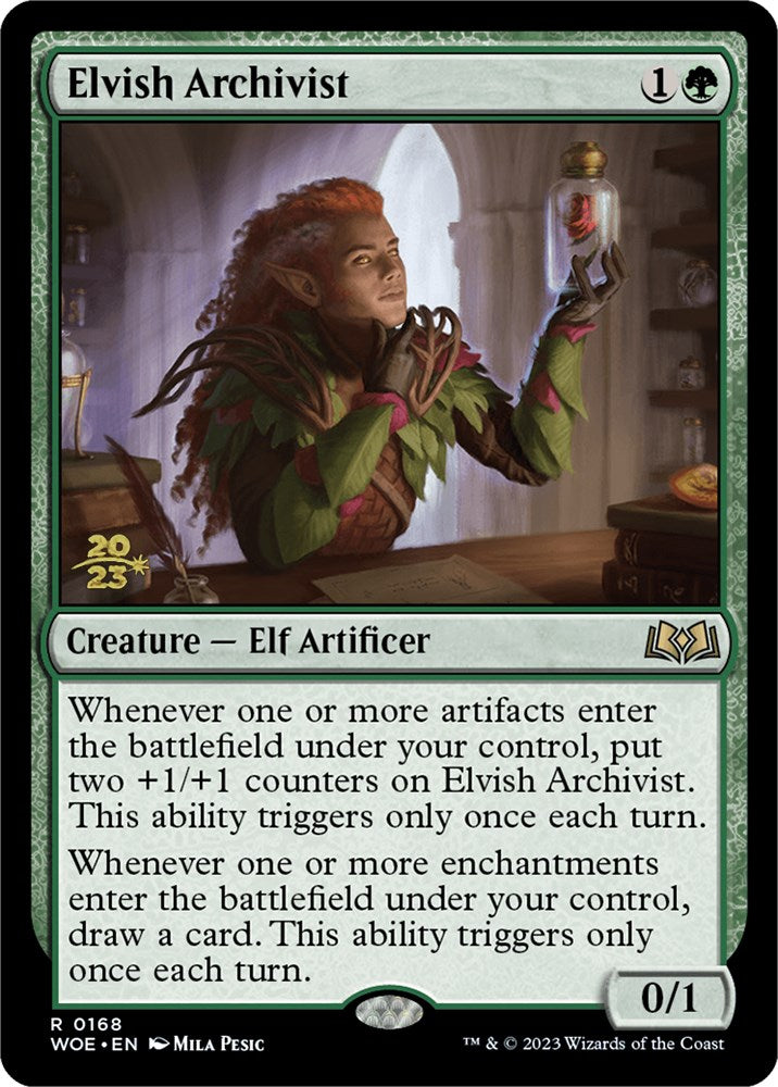 Elvish Archivist [Wilds of Eldraine Prerelease Promos] | Silver Goblin