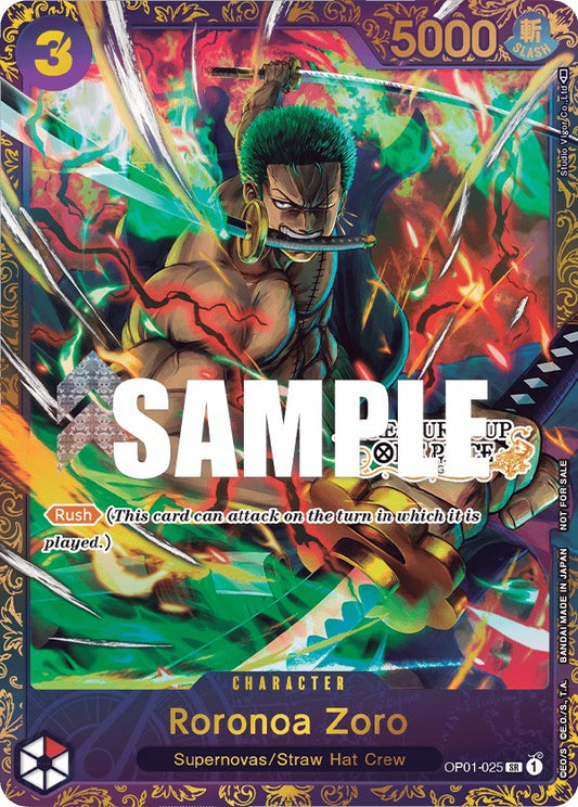 Roronoa Zoro (Treasure Cup) (OP01-025) Foil