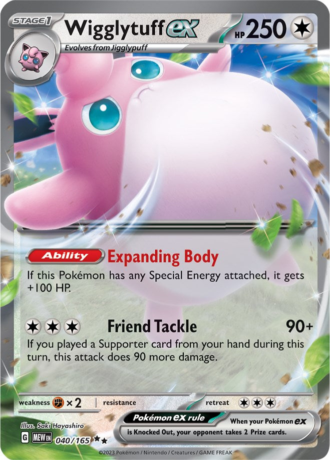 Wigglytuff ex (040/165) [Scarlet & Violet 151] | Silver Goblin