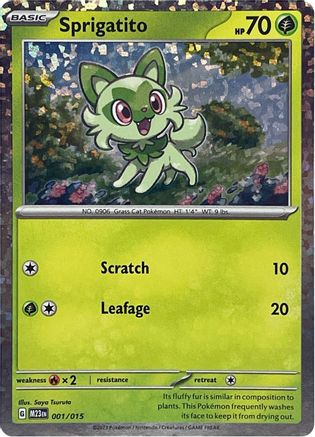 Sprigatito (001/015) [McDonald's Promos: 2023 Collection] | Silver Goblin