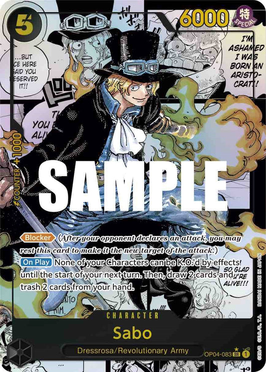 Sabo (Alternate Art) (Manga) (OP04-083) Foil