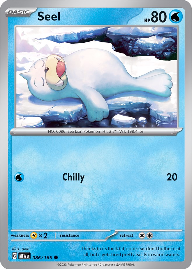 Seel (086/165) [Scarlet & Violet: 151] | Silver Goblin