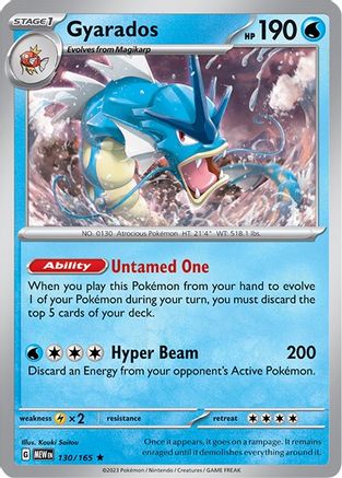 Gyarados (130/165) [Scarlet & Violet 151] | Silver Goblin