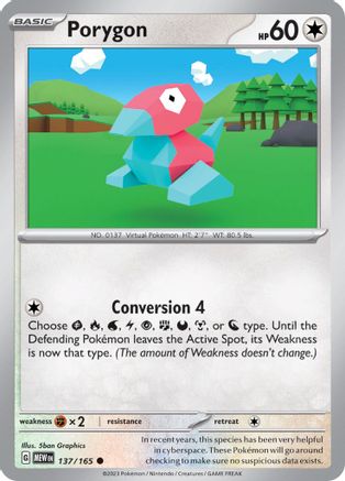 Porygon (137) - 151