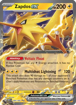 Zapdos ex (145/165) [Scarlet & Violet 151] | Silver Goblin