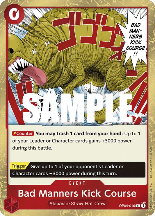 Bad Manners Kick Course (OP04-016) Foil