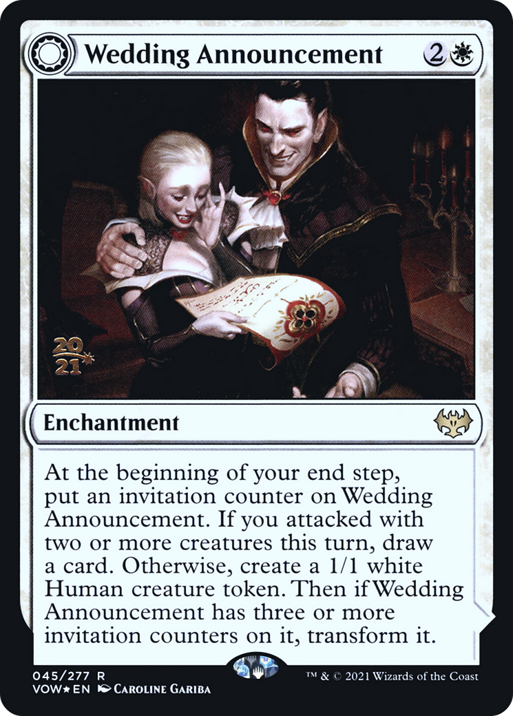 Wedding Announcement // Wedding Festivity [Innistrad: Crimson Vow Prerelease Promos]