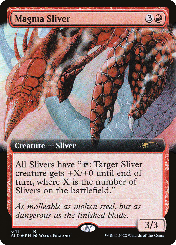 Magma Sliver (Extended Art) (641) Foil - Secret Lair Drop