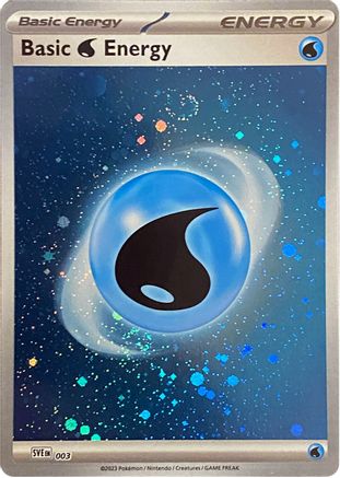 Basic Water Energy (Cosmos Holo) (3) Holofoil - SVE Scarlet & Violet Energies