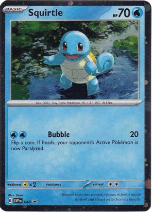 Squirtle - 048 (Cosmos Holo) (48) Holofoil - SV Scarlet & Violet Promo Cards