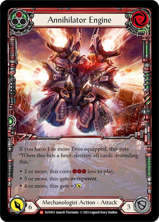 Annihilator Engine (Extended Art) [EVO054] (Bright Lights)  Rainbow Foil | Silver Goblin