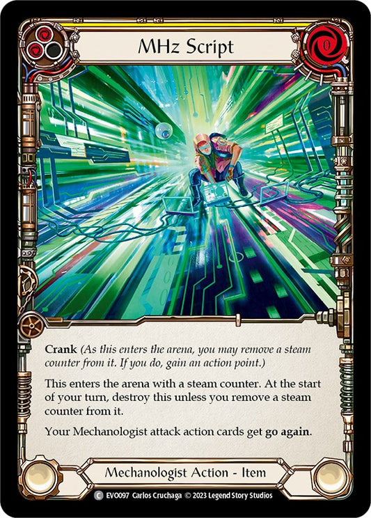 MHz Script Rainbow Foil (EVO097) - Bright Lights