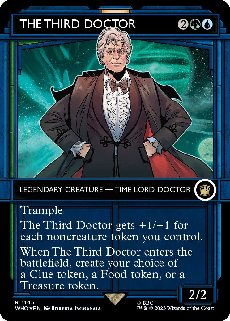 The Third Doctor (Showcase) (Surge Foil) [Doctor Who] | Silver Goblin