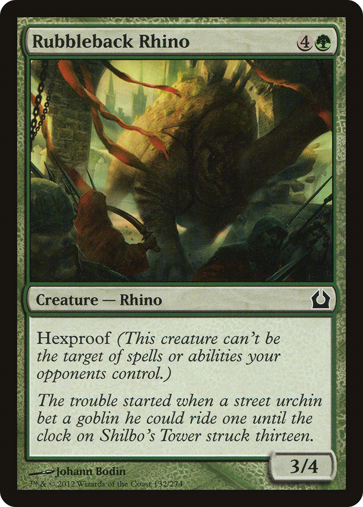 Rubbleback Rhino [Return to Ravnica] | Silver Goblin