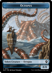 Octopus // Rabbit Double-Sided Token [Bloomburrow Commander Tokens] | Silver Goblin