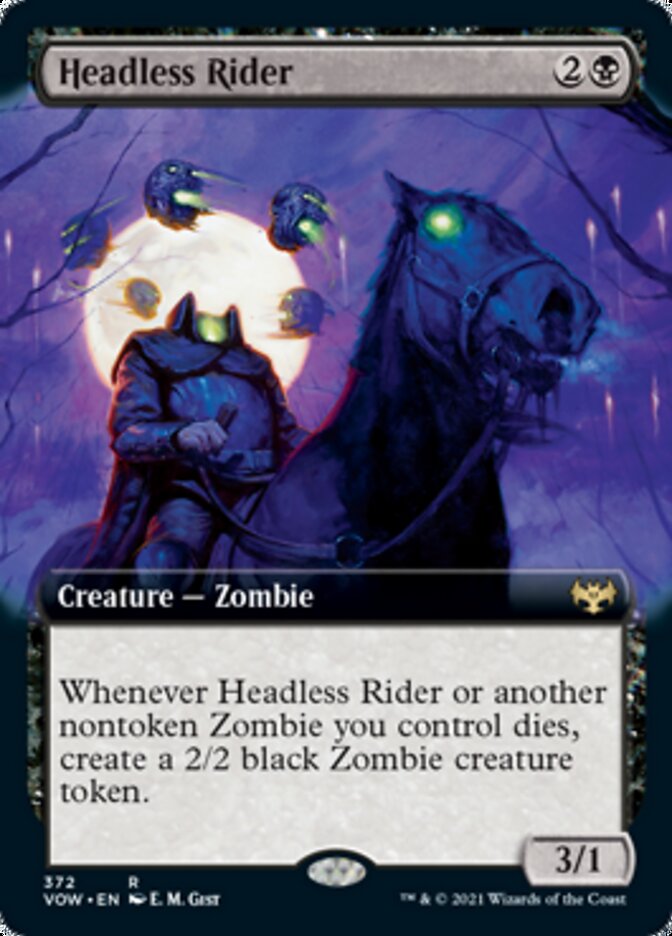 Headless Rider (Extended Art) [Innistrad: Crimson Vow] | Silver Goblin