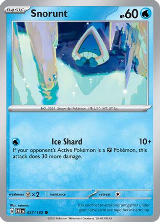 Snorunt (37) Reverse Holofoil - Paradox Rift