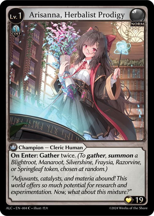 Arisanna, Herbalist Prodigy (004) [Alchemical Revolution] Foil