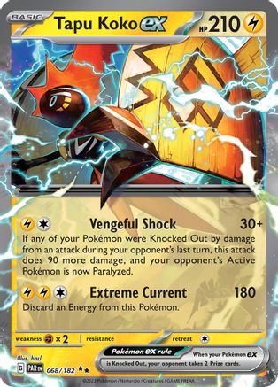 Tapu Koko ex (68) Holofoil - Paradox Rift