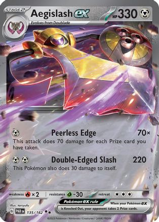 Aegislash ex (135/182) [Scarlet & Violet: Paradox Rift] | Silver Goblin