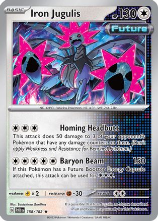 Iron Jugulis (158/182) [Scarlet & Violet: Paradox Rift] | Silver Goblin