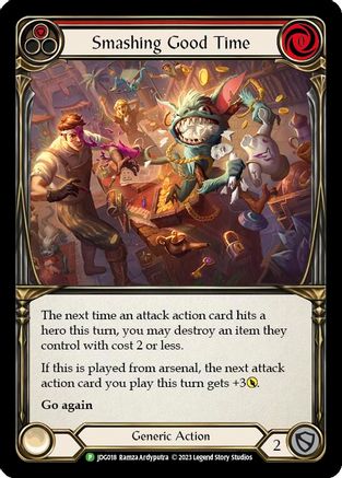 Smashing Good Time (Red) - JDG018 (JDG018) Cold Foil - Flesh and Blood: Promo Cards