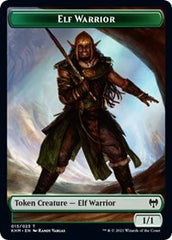 Elf Warrior // Tibalt, Cosmic Impostor Emblem Double-Sided Token [Kaldheim Tokens] | Silver Goblin