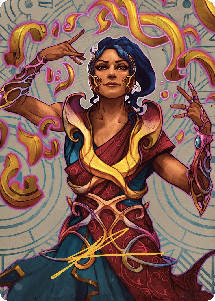 Saheeli, the Sun's Brilliance Art Card (Gold-Stamped Signature) [The Lost Caverns of Ixalan Art Series] | Silver Goblin