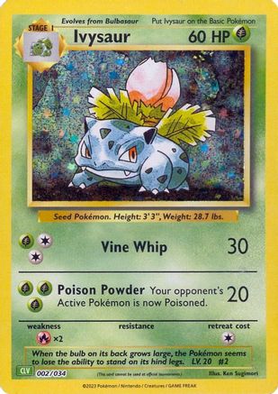 Ivysaur (2) Holofoil - Trading Card Game Classic