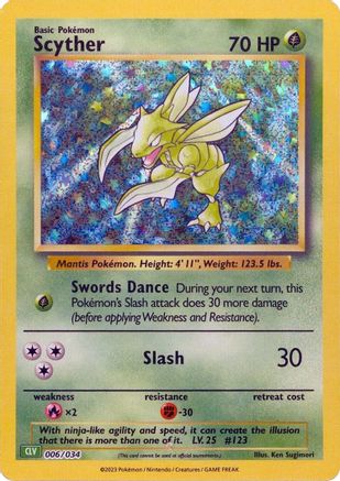 Scyther [Trading Card Game Classic] | Silver Goblin