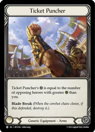Ticket Puncher (HVY204) Cold Foil - Heavy Hitters