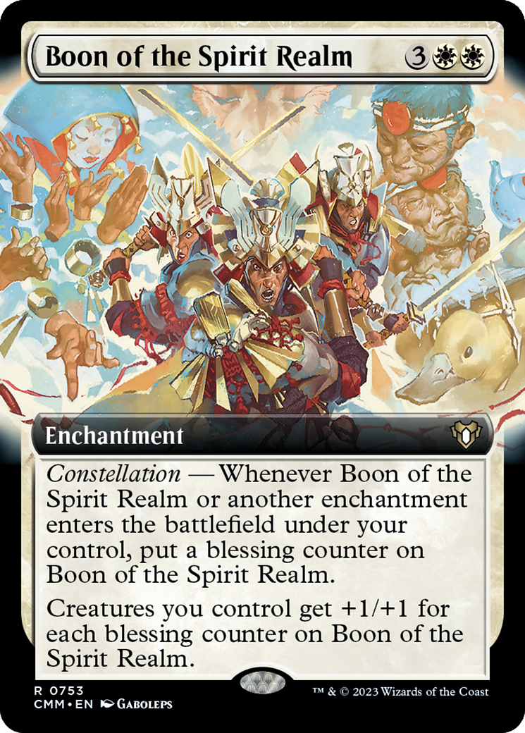 Boon of the Spirit Realm (Extended Art) [Commander Masters] Foil