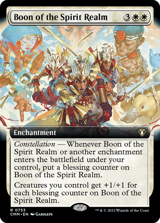 Boon of the Spirit Realm (Extended Art) [Commander Masters] Foil