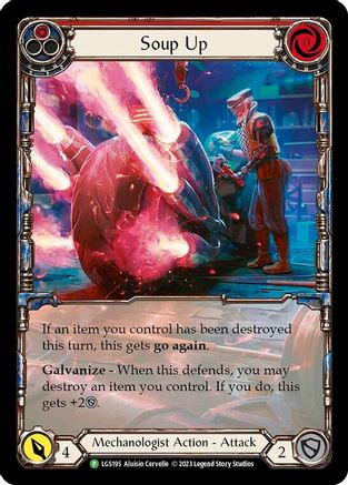 Soup Up (Red) - LGS195 (LGS195) Rainbow Foil - Flesh and Blood: Promo Cards