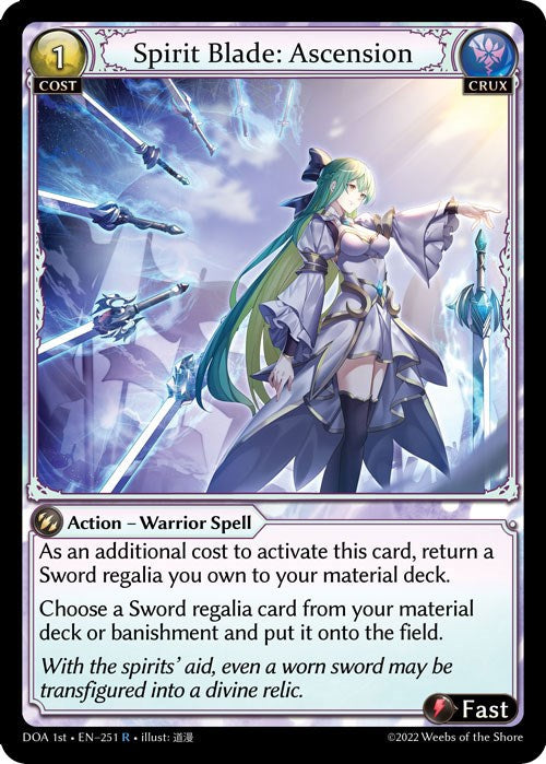 Spirit Blade: Ascension (251) [Dawn of Ashes: 1st Edition] Foil