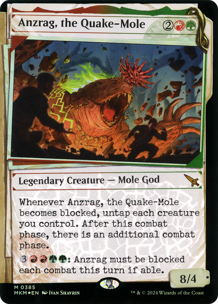 Anzrag, the Quake-Mole: (Showcase) Foil (385)
