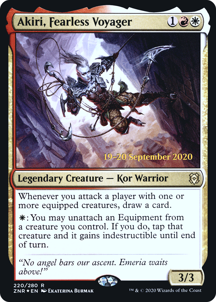 Akiri, Fearless Voyager [Zendikar Rising Prerelease Promos] | Silver Goblin