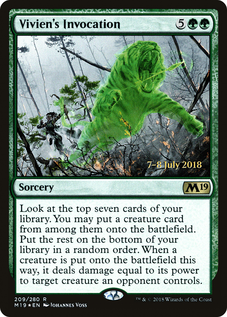 Vivien's Invocation [Core Set 2019 Prerelease Promos] | Silver Goblin