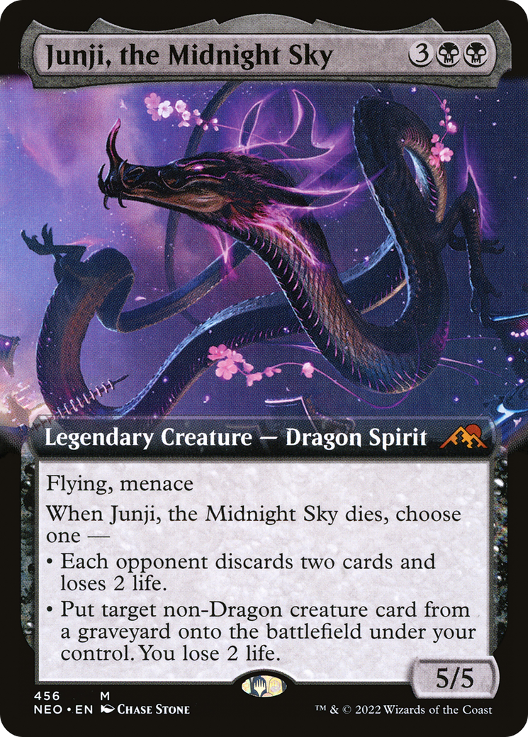 Junji, the Midnight Sky (Extended Art) [Kamigawa: Neon Dynasty] | Silver Goblin