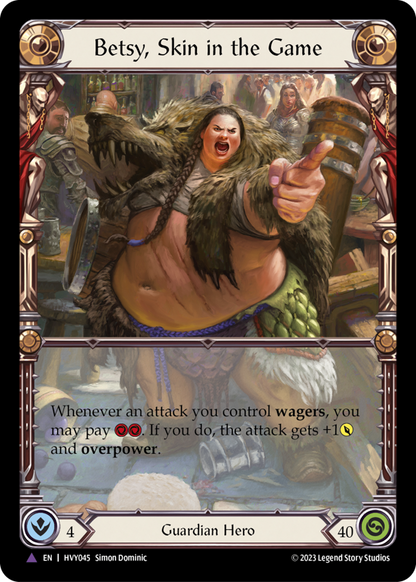 Betsy, Skin in the Game (Marvel) (HVY045) Cold Foil - Heavy Hitters