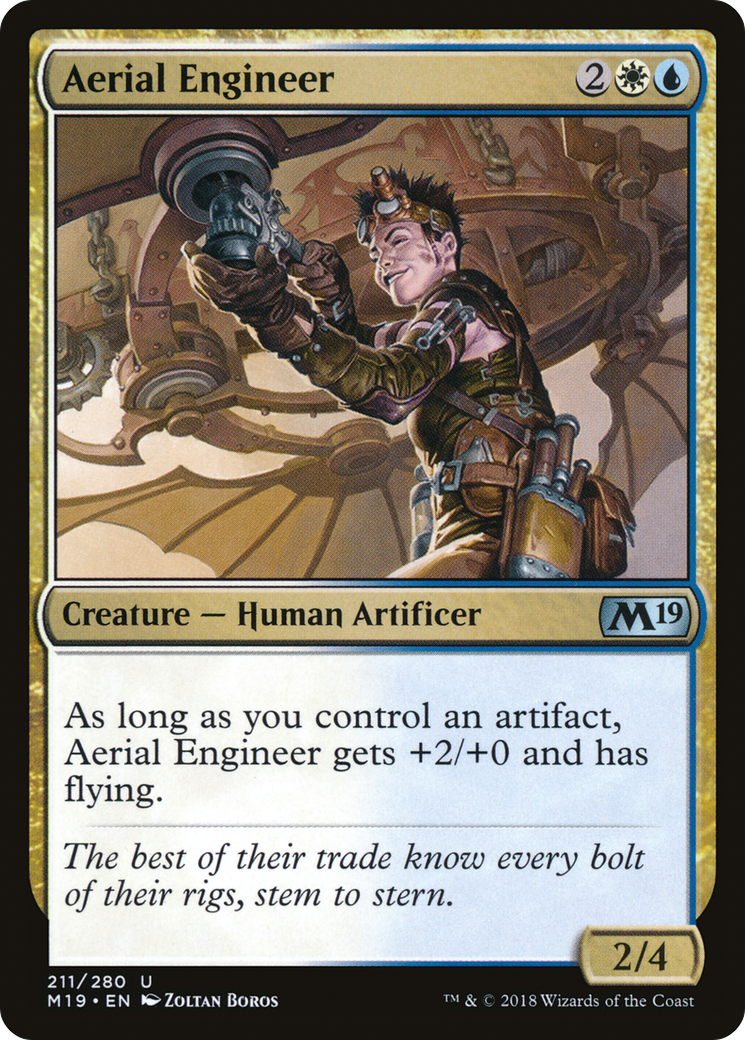 Aerial Engineer [Core Set 2019] | Silver Goblin