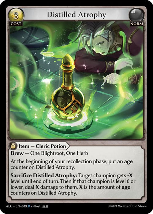 Distilled Atrophy (49) [Alchemical Revolution] Foil