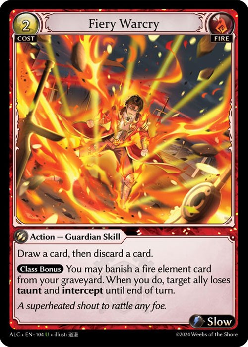 Fiery Warcry (104) [Alchemical Revolution] Foil