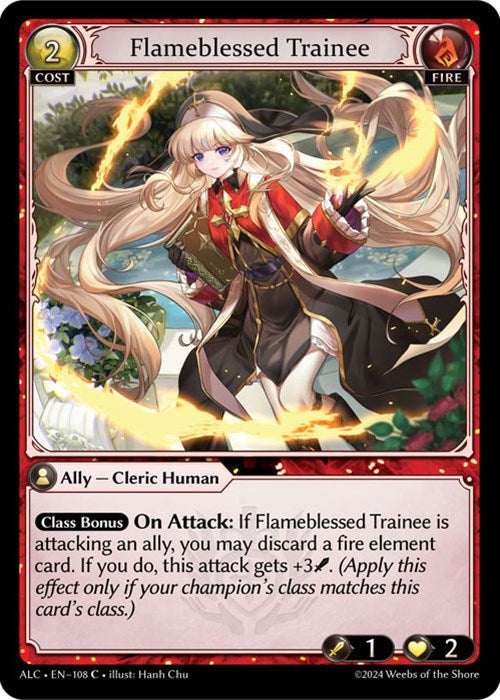 Flameblessed Trainee (108) [Alchemical Revolution] Foil